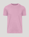 Heather Mauve Classic Crew Neck, plain light-pink, short-sleeve T-shirt.