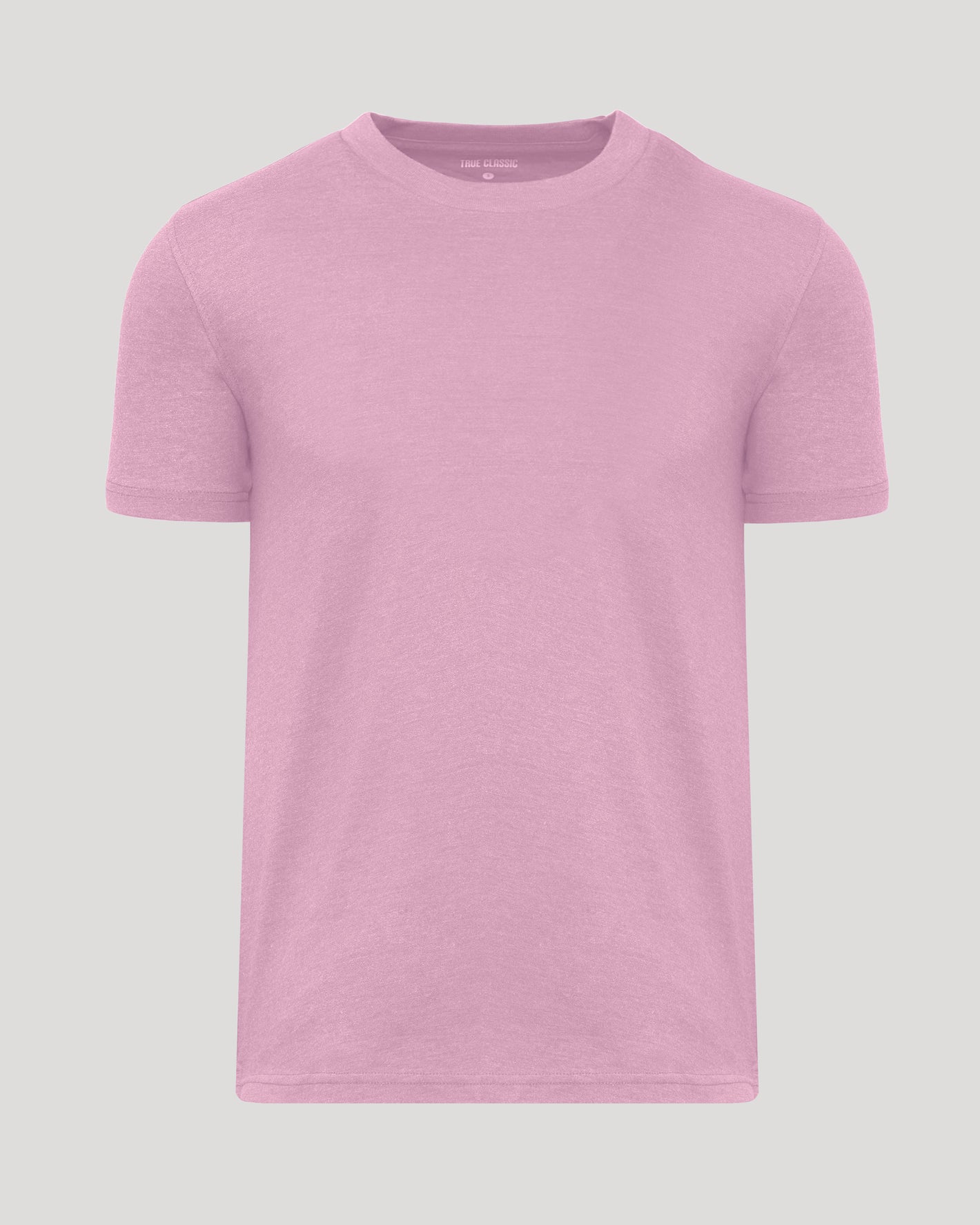 Heather Mauve Classic Crew Neck, plain light-pink, short-sleeve T-shirt.