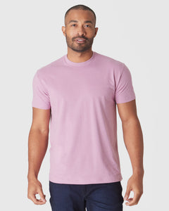 True ClassicHeather Mauve Short Sleeve Crew Neck Tee