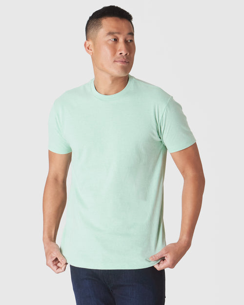 Heather Mist Short Sleeve Crew Neck Tee