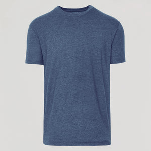 True ClassicT-shirt col ras du cou  manches courtes Marine chiné