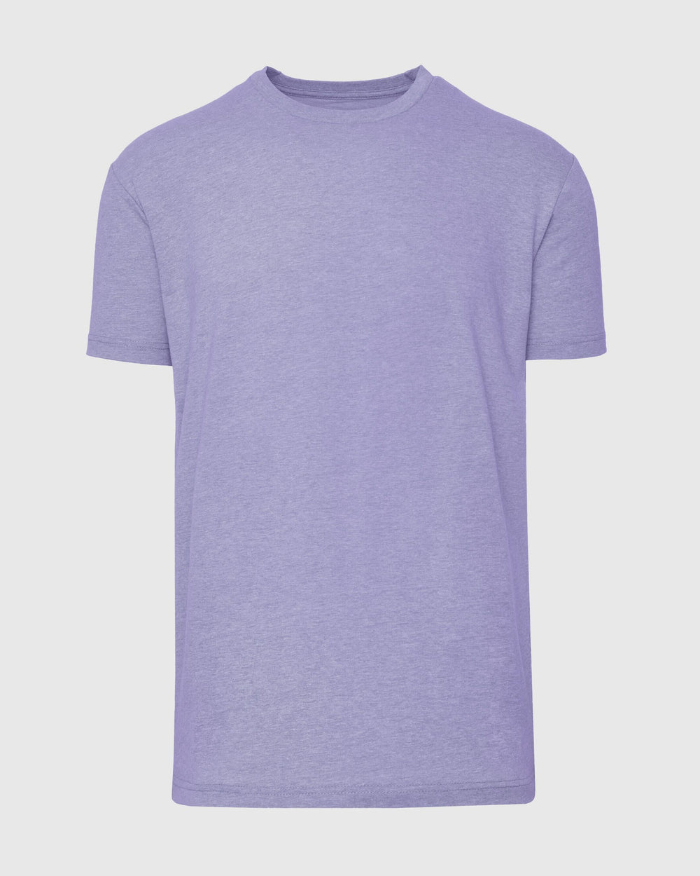 Heather Dark Orchid Short Sleeve Crew Neck Tee