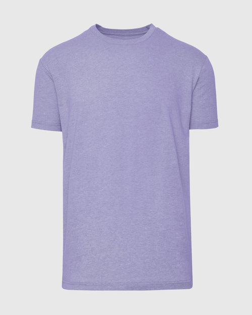 Heather Dark Orchid Short Sleeve Crew Neck Tee