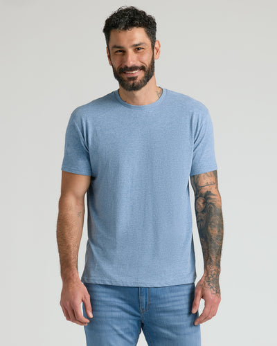 Lot de 6 t‑shirts classiques à col ras du cou