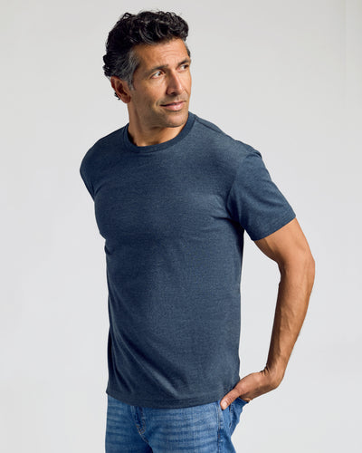 Classic Crew Neck - Heather Navy