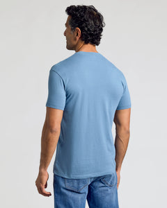 True ClassicT-shirt col ras du cou manches courtes Indigo