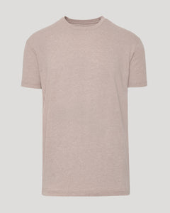 True ClassicLight Heather Slate Mauve Classic Crew Neck T-shirt, plain, short-sleeve, flat display.