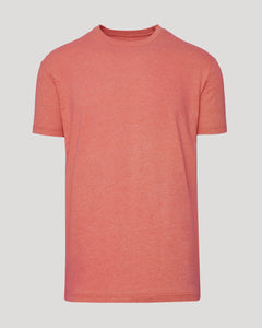 True ClassicLight Heather Vermilion Short Sleeve Crew Neck Tee