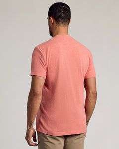 True ClassicLight Heather Vermilion Short Sleeve Crew Neck Tee