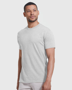 True ClassicLight Heather Gray Short Sleeve Crew Neck Tee