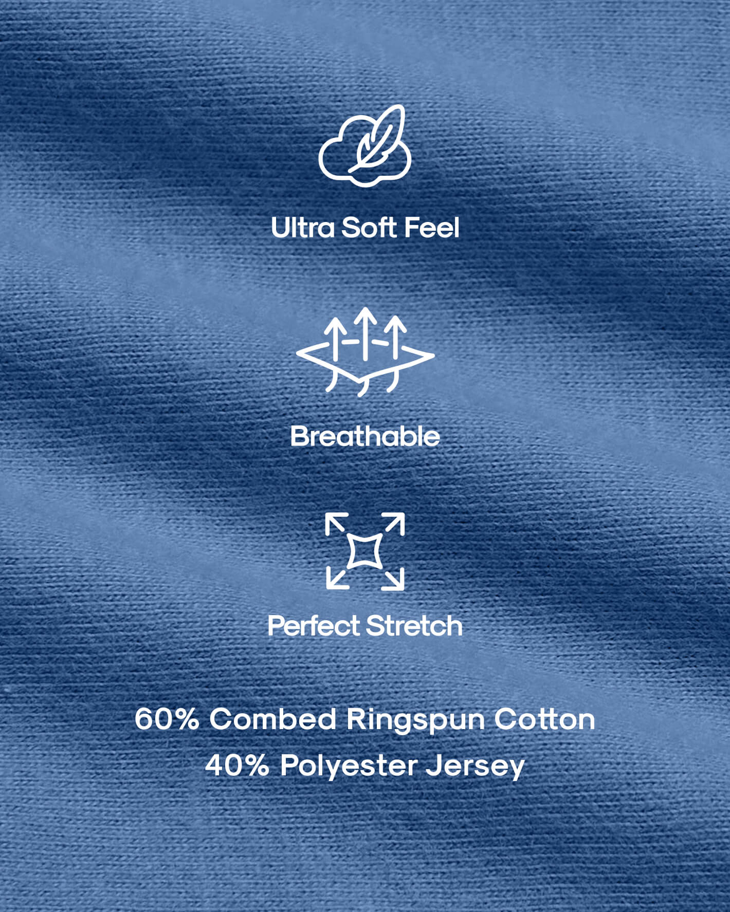 Classic Crew 3-Pack fabric features: ultra-soft, breathable, perfect stretch.