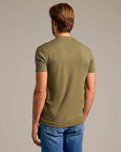 True ClassicMilitary Green Short Sleeve Crew Neck Tee