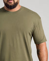Military Green Classic Crew Neck