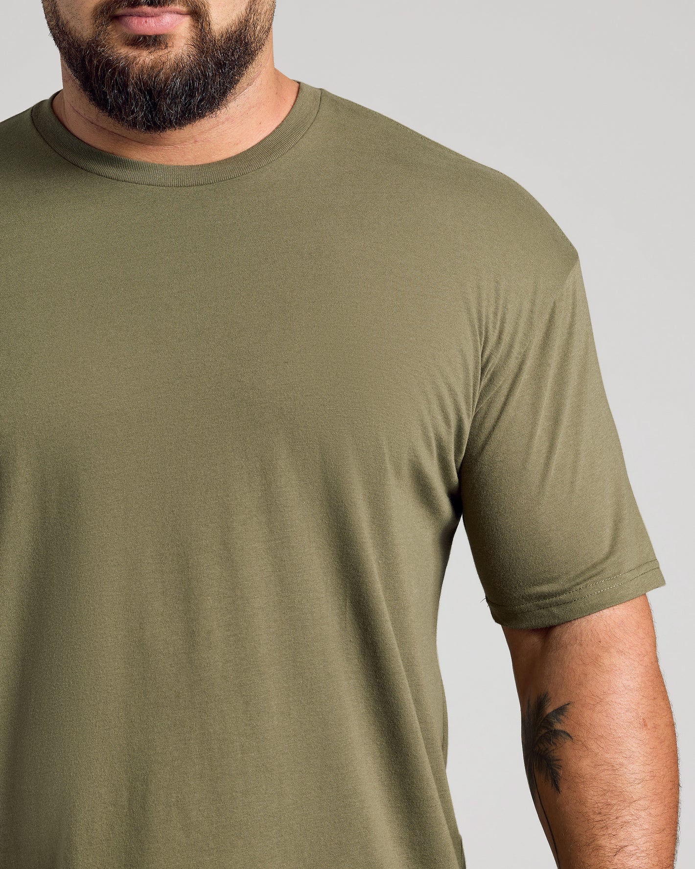 Military Green Classic Crew Neck