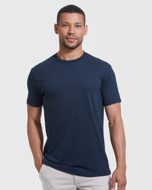 Navy & White Crew Neck 2-Pack