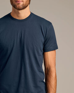 True ClassicNavy Short Sleeve Crew Neck Tee