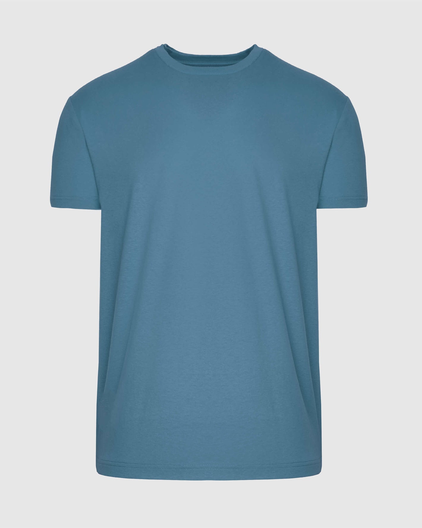 Sapphire Short Sleeve Crew Neck T Shirt, plain and fitted.