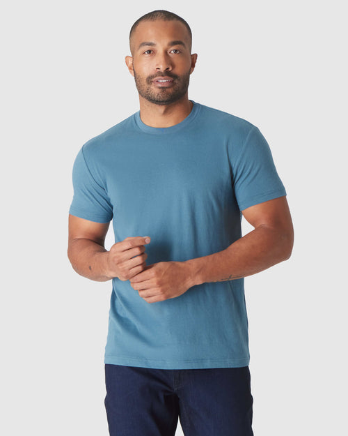 Sapphire Short Sleeve Crew Neck Tee