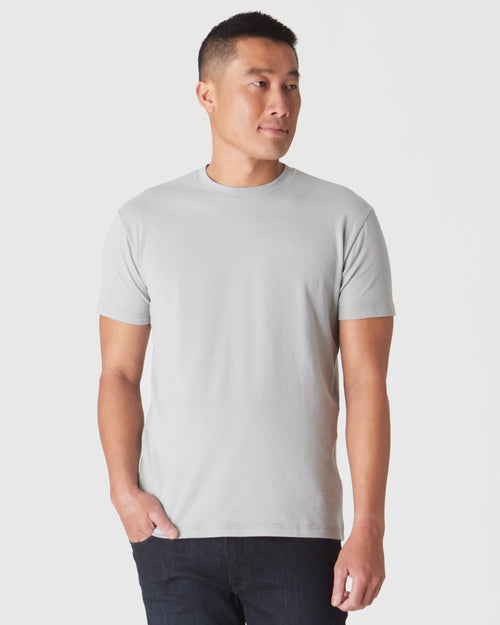 Steel Short Sleeve Crew Neck Tee