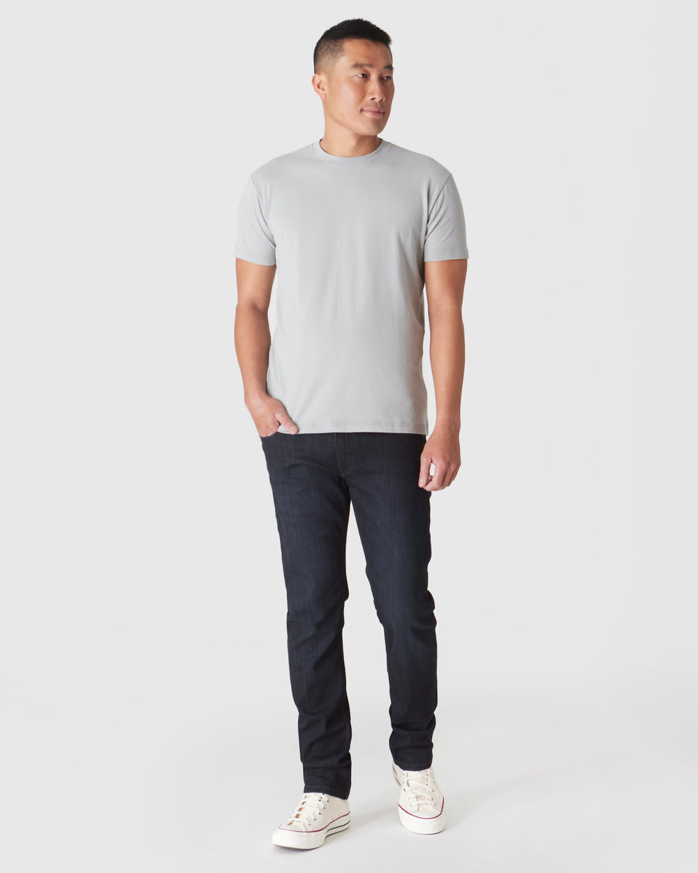 Steel Short Sleeve Crew Neck Tee