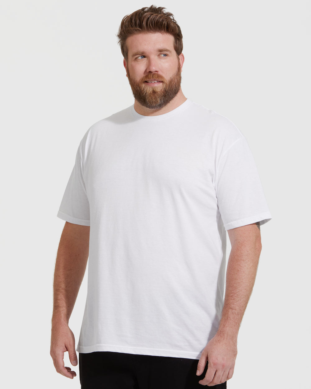 All White Short Sleeve Crew Neck 6-Pack