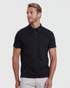 Black Classic Polo 6-Pack worn by male model in studio shot.