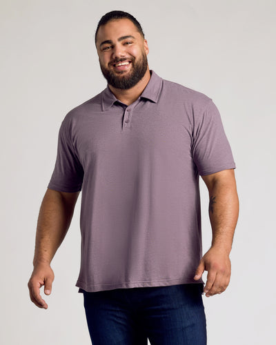 Polo classique - Dark Heather Amethyst