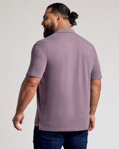Polo classique - Dark Heather Amethyst