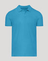 Dark Heather Bahama Blue Short Sleeve Polo