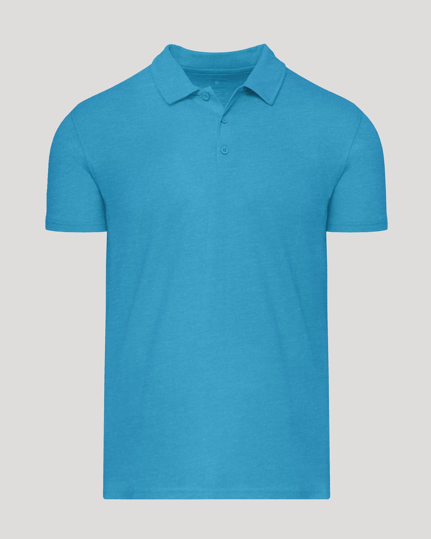 Dark Heather Bahama Blue Short Sleeve Polo