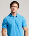 Dark Heather Bahama Blue Short Sleeve Polo