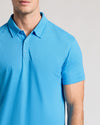Dark Heather Bahama Blue Short Sleeve Polo