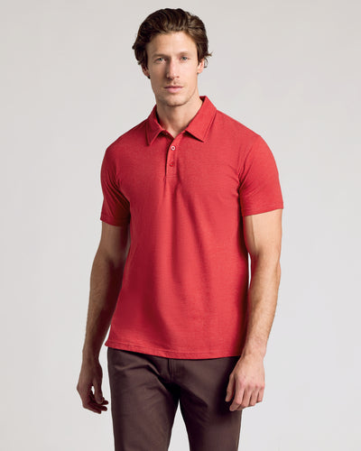 Polo classique - Dark Heather Lava