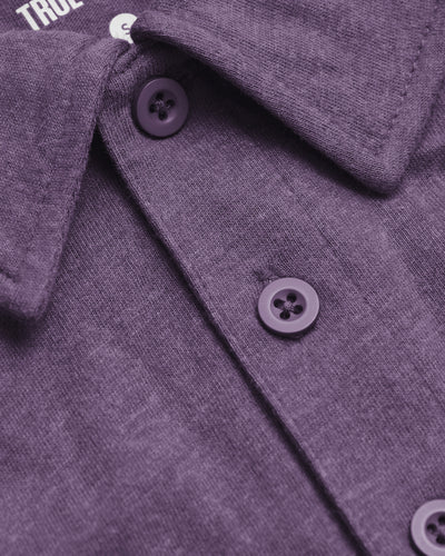 Classic Polo - Dark Heather Plum