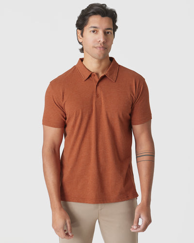 Classic Polo - Heather Gingersnap