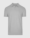 Glacier Gray Classic Polo with three-button placket and short sleeves.