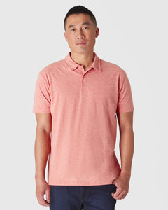 True ClassicHeather Cayenne Short Sleeve Polo