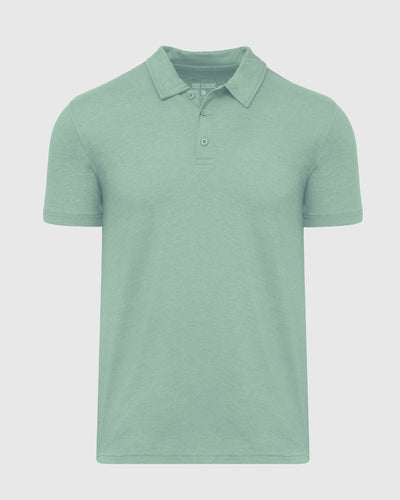 Classic Polo - Heather Slate Green