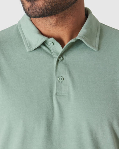 Classic Polo - Heather Slate Green