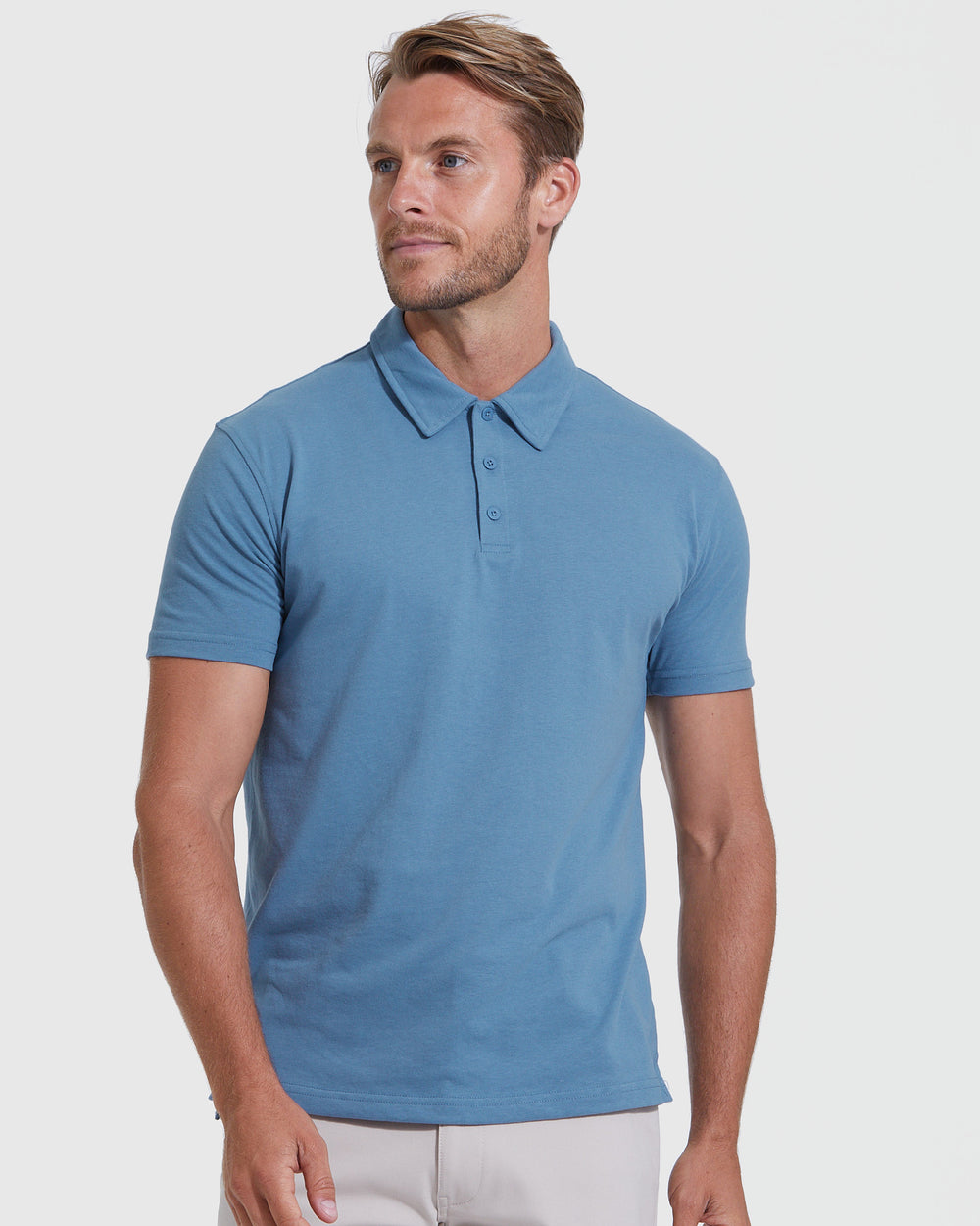 Indigo Short Sleeve Polo