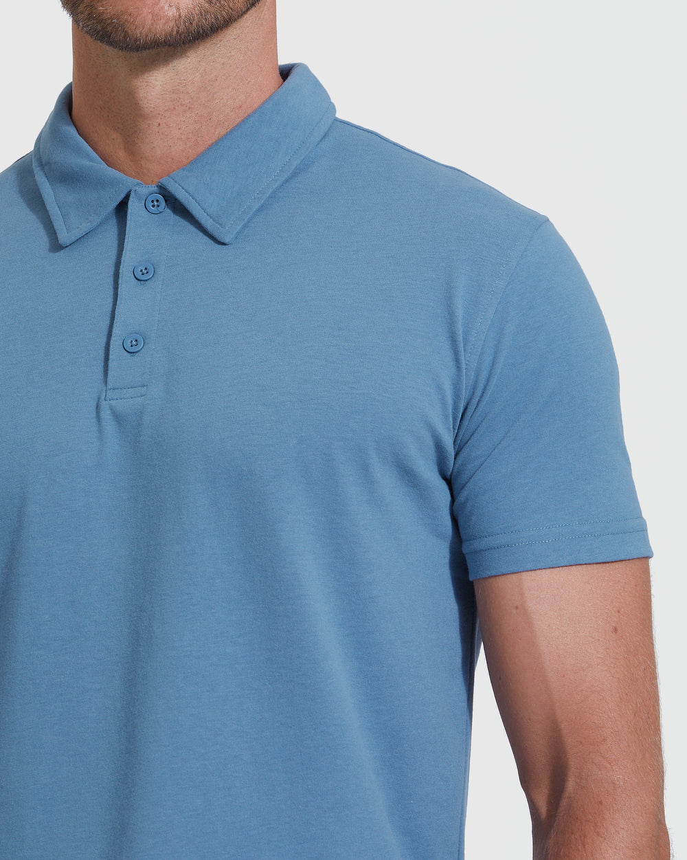 Indigo Short Sleeve Polo