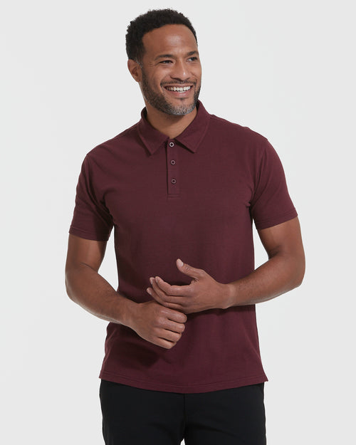 Mahogany Short Sleeve Polo