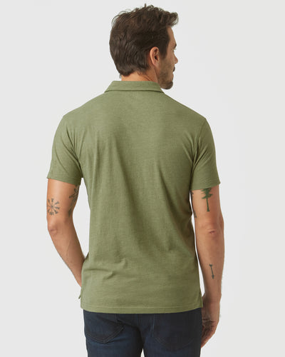 Olive Green Heather Polo