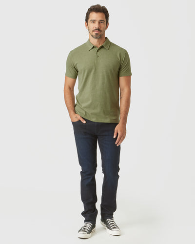 Olive Green Heather Polo