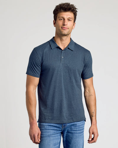Classic Polo - Heather Navy