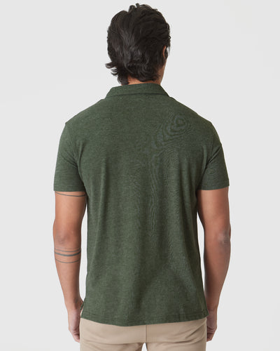 Classic Polo - Racing Green Heather