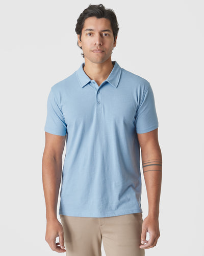 Classic Polo - Sky Blue Heather