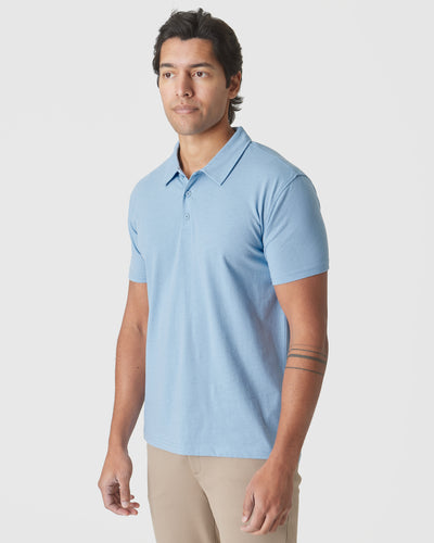 Classic Polo - Sky Blue Heather