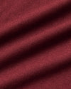 Auburn Active Crew Neck Tee with burgundy woven texture, showcasing interlaced yarns.