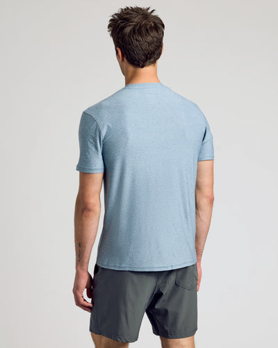 Active Crew Neck - Heather Indigo